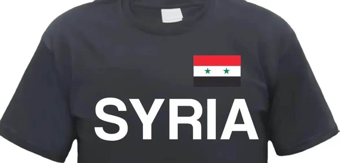 Fashion Casual Syria With Flag T-Shirt. Summer Style Cotton O-Neck Short Sleeve Mens T Shirt New Size S-3XL