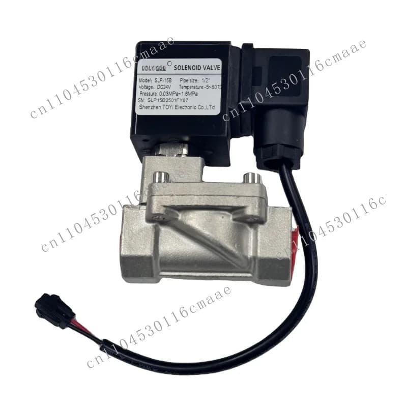 Stainless steel SS304 solenoid valve, 220V/12V/24V, 1/2 "-2", fluid control system normally closed