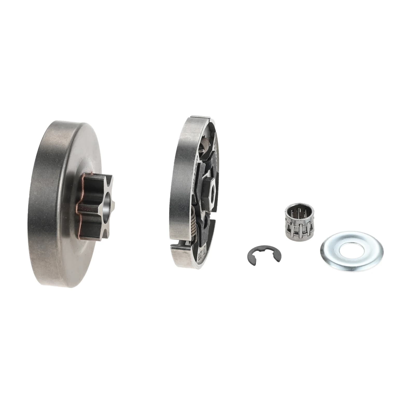 1 Set 3/8" 6T Clutch Drum Spur Sprocket Bearing Kit 137 640 2005, 1145 640 2010, 1129 160 2000 for Stihl MS192T, MS200 Chainsaws