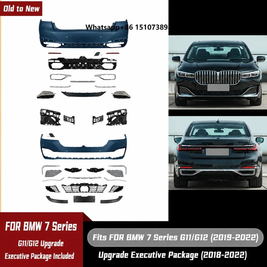 Car G11 G12 Upgrade Luxury Executive Car Sport Style Front Rear Bumper Body Kits for 7 Series G12 2019-2022 Conversion Kit