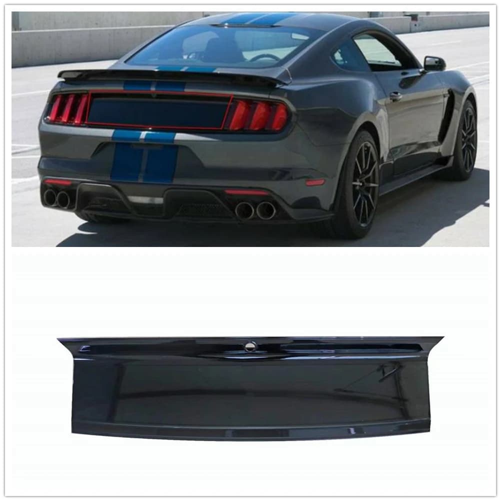 Trunk Lid Decklid Panel For Ford Mustang 2015-2023 All Models Rear Bumper Guard Plate Tail Tailgate Panel Molding Spoiler Cover