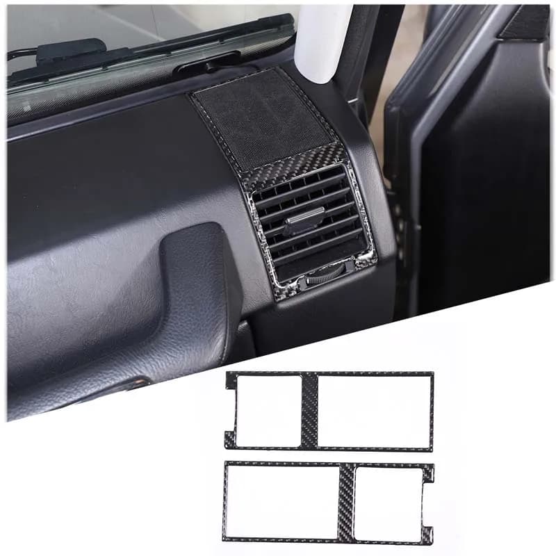 For 2013-2018 Mercedes-Benz G-Class W463 Soft Carbon Fiber Car Dashboard Side Air Outlet Decorative Sticker Car Interior Parts