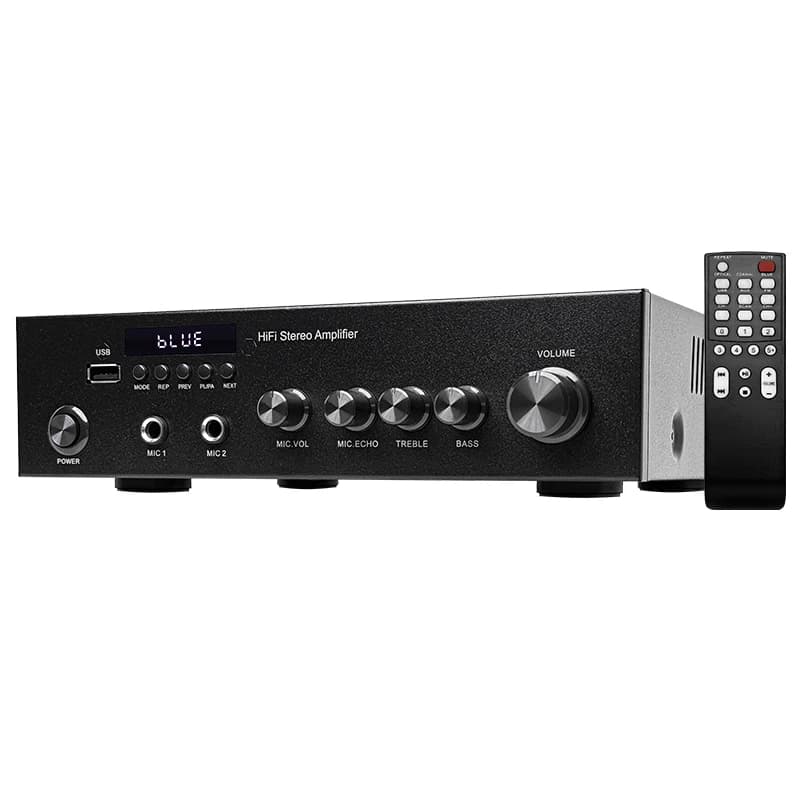 New Coming High Cost Performance Mini Class for Stereo Hifi Home Audio Power Amplifier with Remote Metal