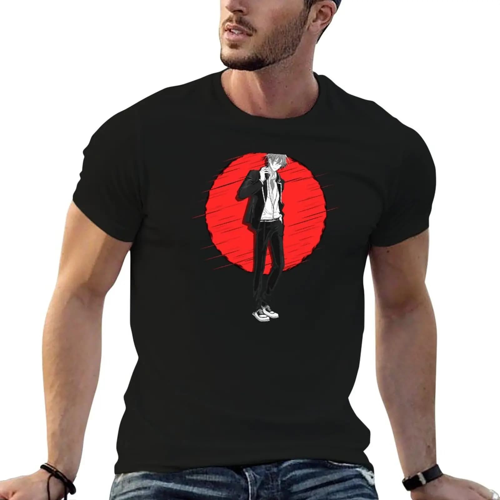 Sasaki and Miyano Anime - Sasaki Shuumei T-Shirt Lightweight Print T-Shirt