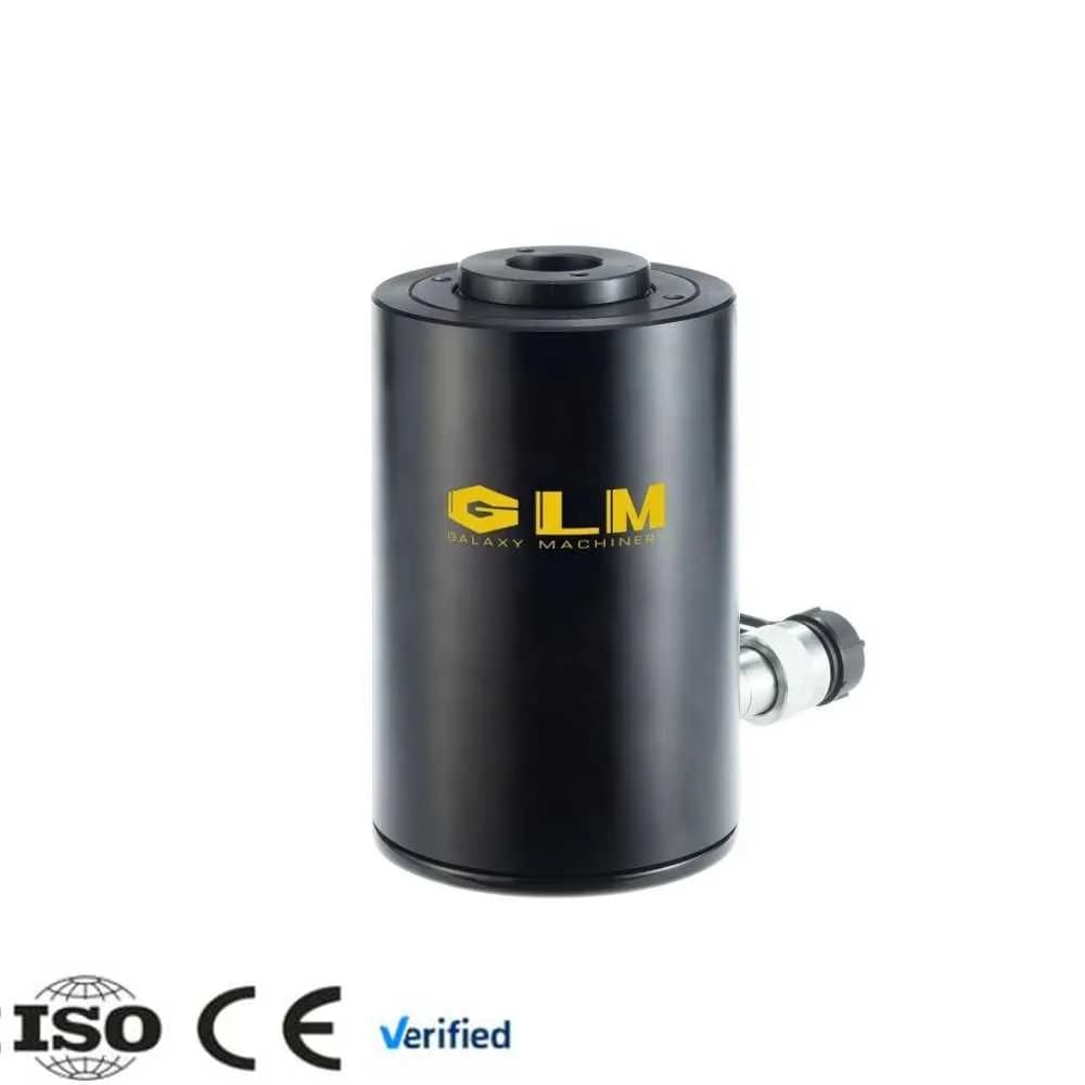 20T Lightweight Ram 700bar High Pressure Lifting Tool Single Acting Aluminum Hollow Hydraulic Cylinder Jacks
