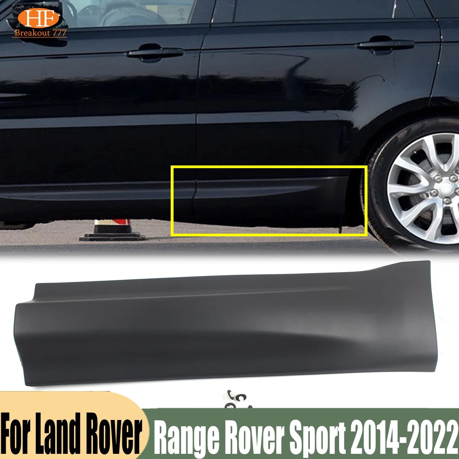 For Land Rover Range Rover Sport 2014-2022 Rear Left Right Door Body Side Lower Molding Trim
