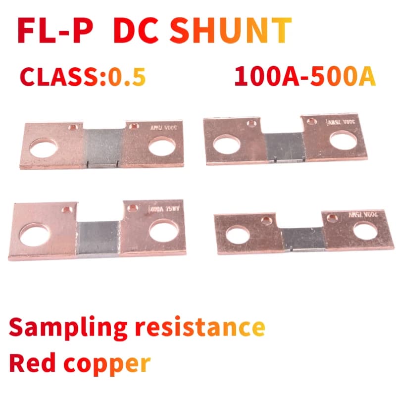 FL-P Chip Shunt 100A 75mV Integrated on PCB 150A 200A 300A 400A 500A Tied To The Batter Copper Sampling Resistor DC Shunt