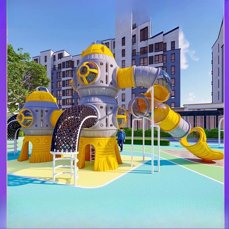 Stainless steel large non-standard climbing small doctor outdoor plastic combination slide kindergarten community prodigy