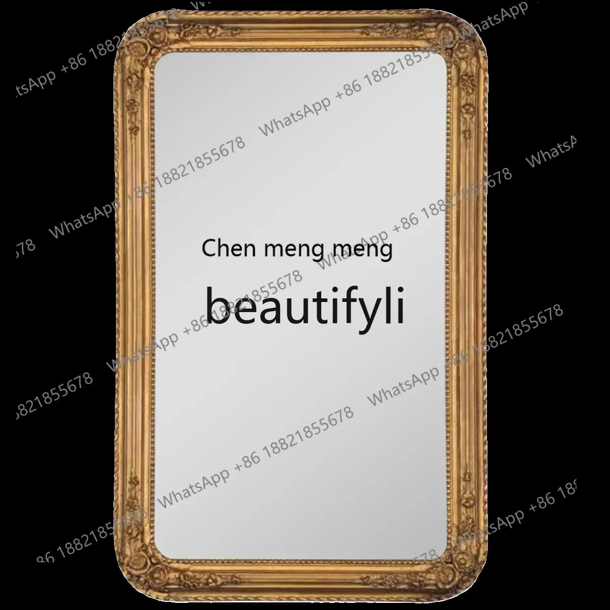 N178 A Vintage carved full-length mirror, floor-to-ceiling mirror, old fireplace decorative mirror