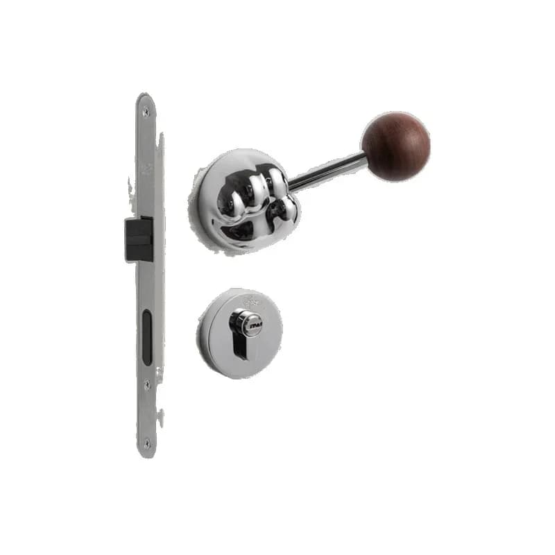 Silent magnetic children's door lock indoor, retro medieval door handle lock