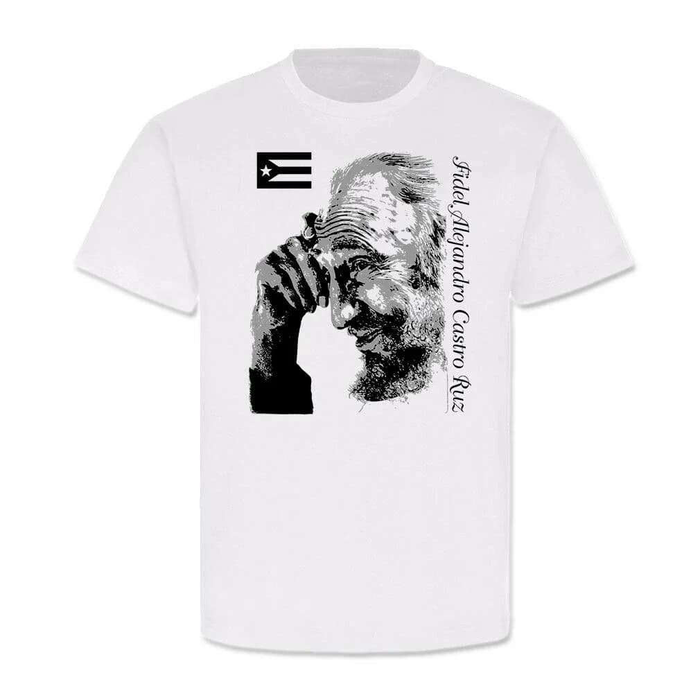 Fidel Alejandro Castro Ruz Cuba Revolution Leader T-Shirt Men's Summer Cotton O-Neck Short Sleeve T Shirt New Size S-3XL
