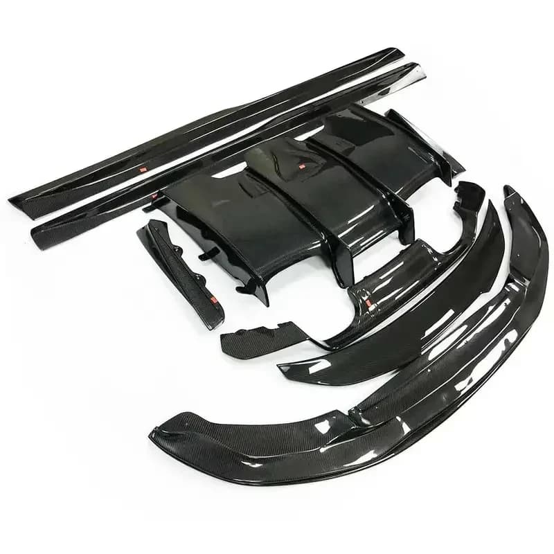 Factory Carbon Fiber Bodykit Front Bumper Chin Lip Rear Diffuser Trunk Spoiler Side Skirt PSM Style M4 F82 M3 F80
