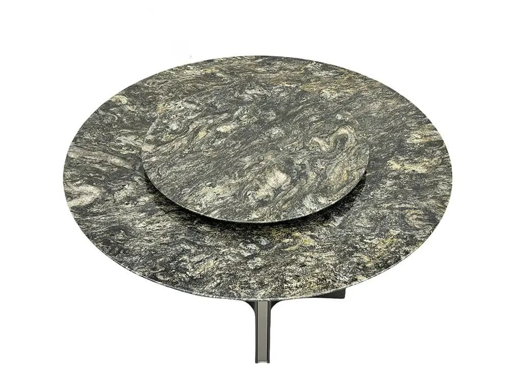 Modern High-End Marble Dining Table Set with 6 Gold Metal Chairs Home Furniture for Apartment and Hotel Use