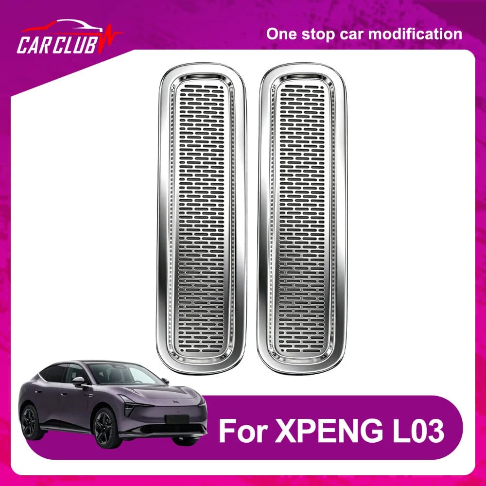 2 Pcs A-pillar Air Outlet Protective Cover For XPENG MONA L03 2026 Automotive Modification Parts Luxury Upgrade Anti-clogging