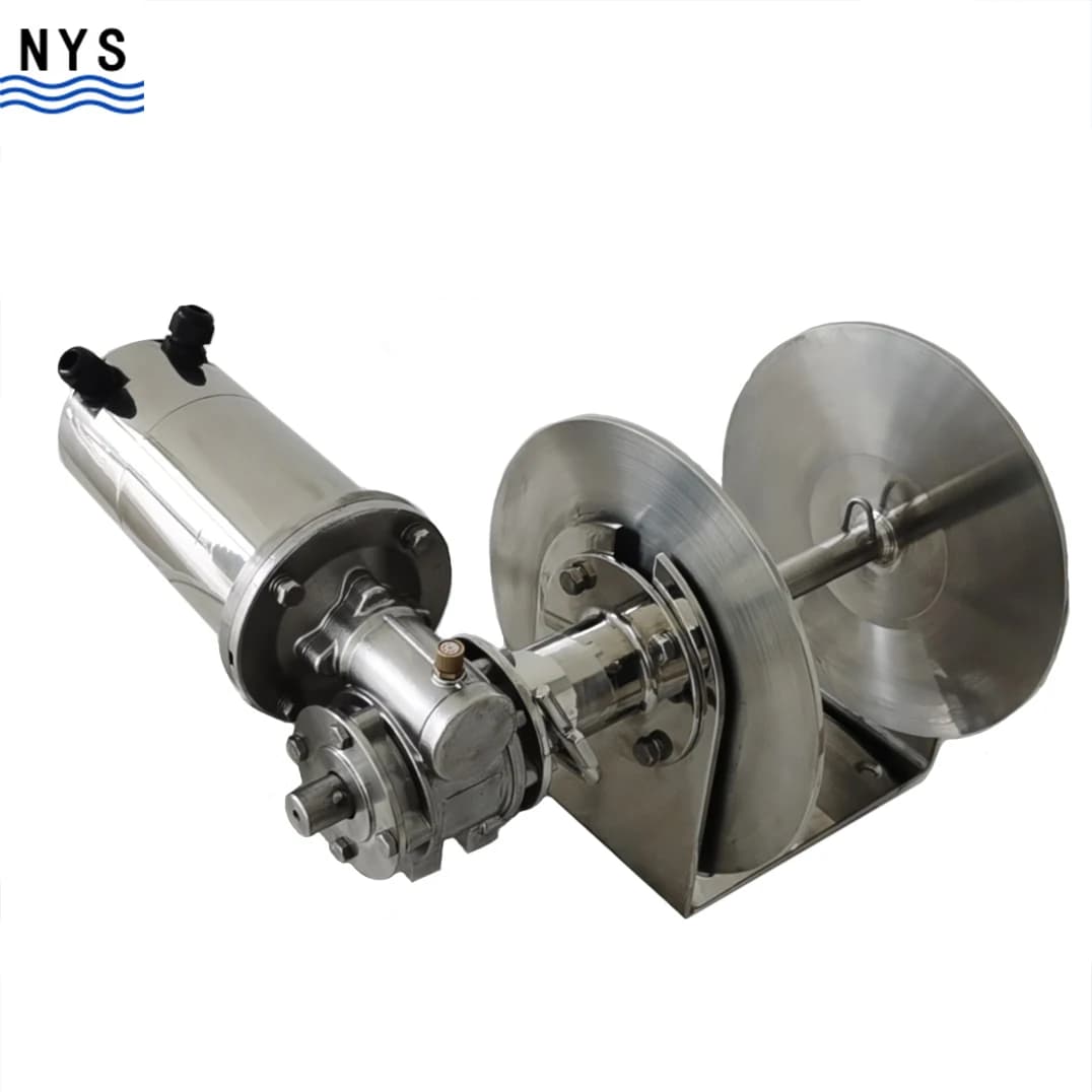 Full Stainless Steel Electric Anchor Drum Winch for Boat Power 12v/24v Motor 1000W Rope Size 5-6mmglobally accessible