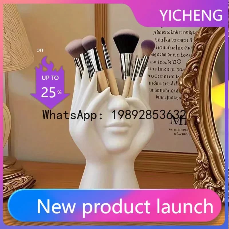 LYY Creative Human Body Art Styling Office Supplies Desktop Multifunctional Storage Pen Holder Makeup Brush Holder Decoration