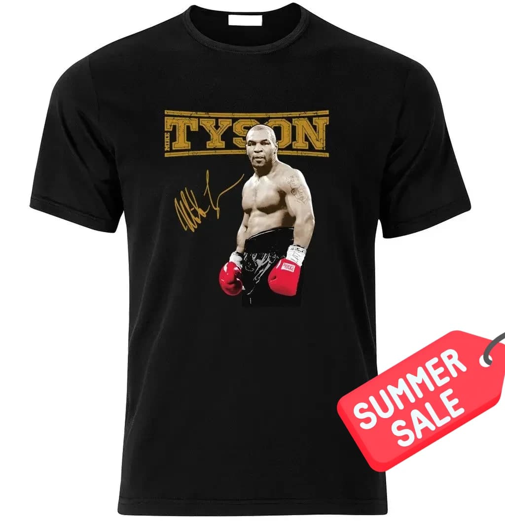 Boxing  Mike Tyson Boxing Fans Iron Mike T-Shirt 100% Cotton O-Neck Summer Short Sleeve Casual Mens T-shirt Size S-3XL
