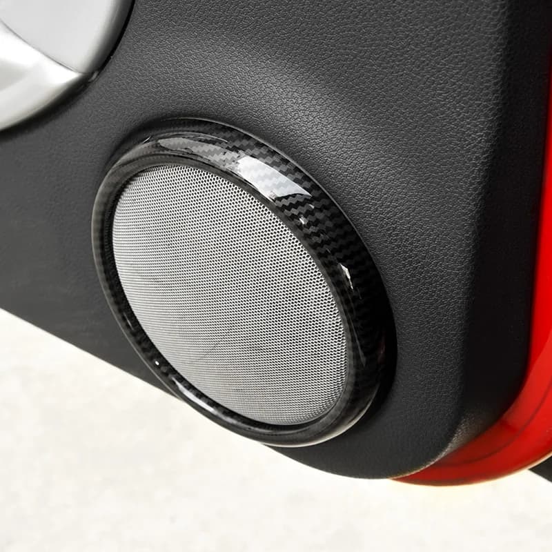 Car Styling Door Audio Loudspeaker Decorative Stickers Auto Tweeter 3D Trim Ring For Mini Cooper R50 R52 R53 Interior Accessory