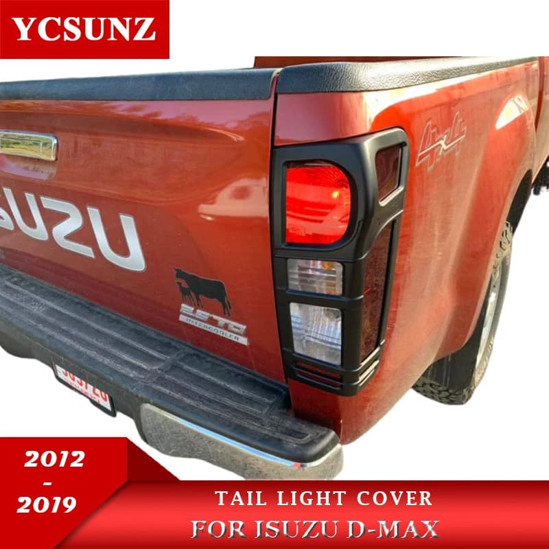 Car Tail Light Cover Trim Parts For ISUZU DMAX D-MAX 2012 2013 2014 2015 2016 2017 2018 2019 Accessories Pickup Truck