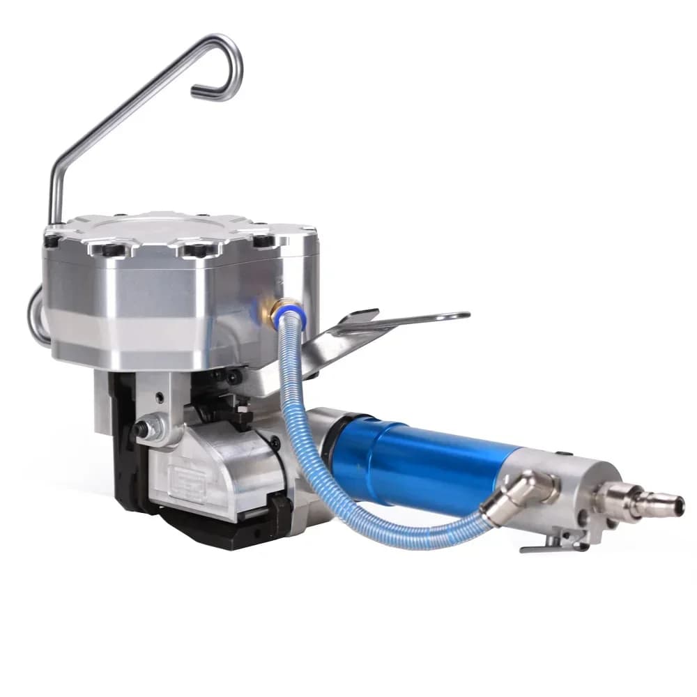 2024 New Pneumatic Steel Belt Small Strapping Machine Tension Metal Strap Cutter Machine Handheld Banding Packing Tool factory