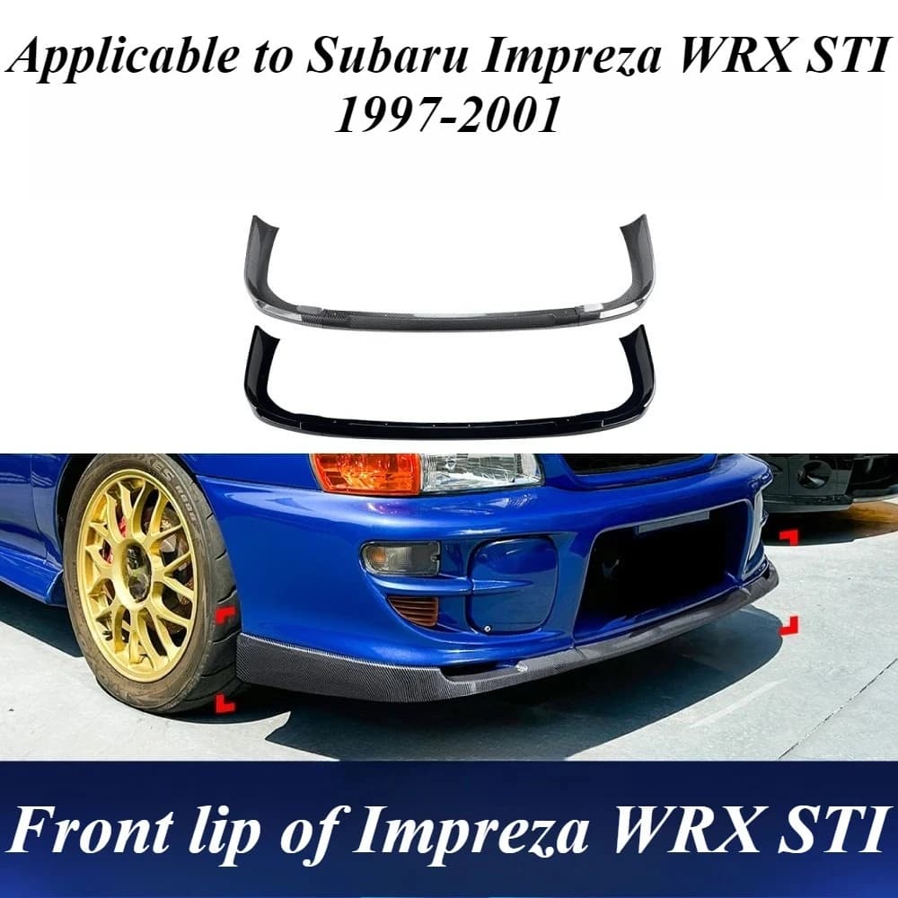 Front Lip Spoiler Splitter For Subaru Impreza WRX STI 1997-2001 Exterior Styling Car Accessories TuningParts Exterior Decoration