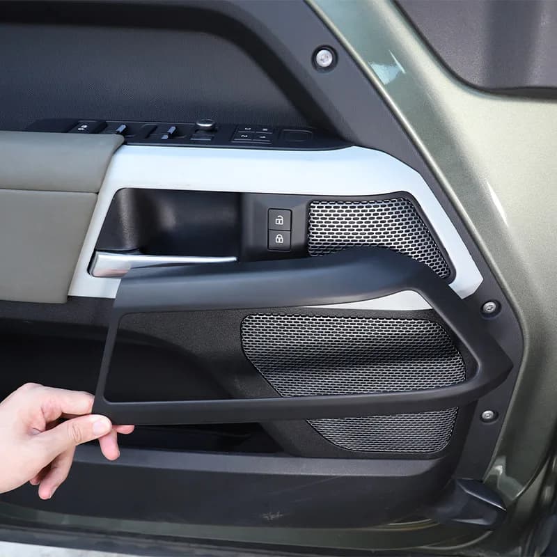 For Land Rover Defender 90 110 2020 2021 2022 Car Interior Doorknob Panel Frame Cover Door Handles Decoration Car Accessories