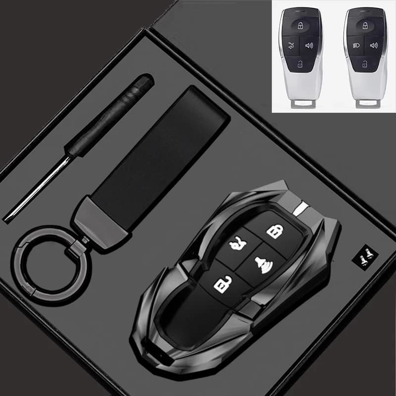 Protection Holder Keychain For Baic X55 X35 X75 Ii Evo 5 Beijing Bj40 Bj80 U7 X7 Key Case Car zinc alloy Key Cover