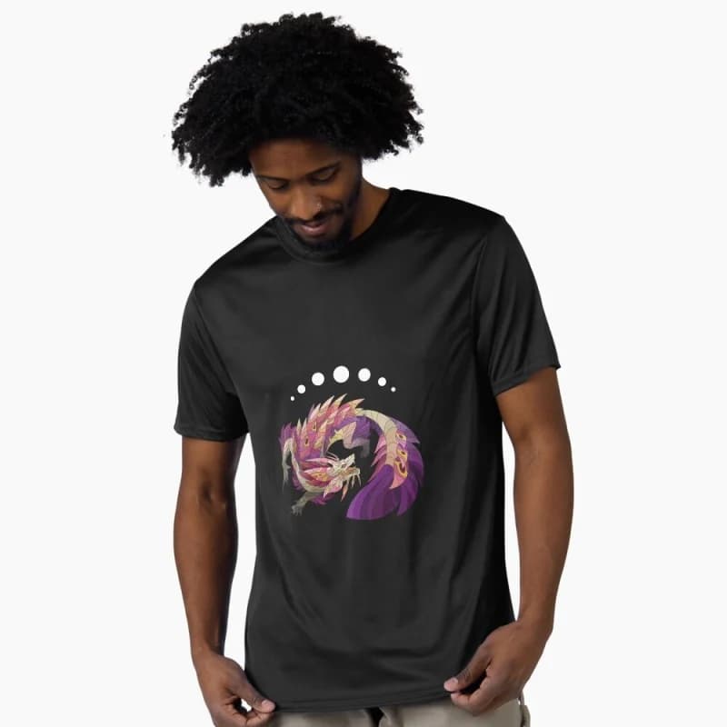 Mizutsune dance 0412 Monster hunter world MHW Gift T-Shirt for gamer 100% cotton tee Short Sleeve Graphic clothes All size tops