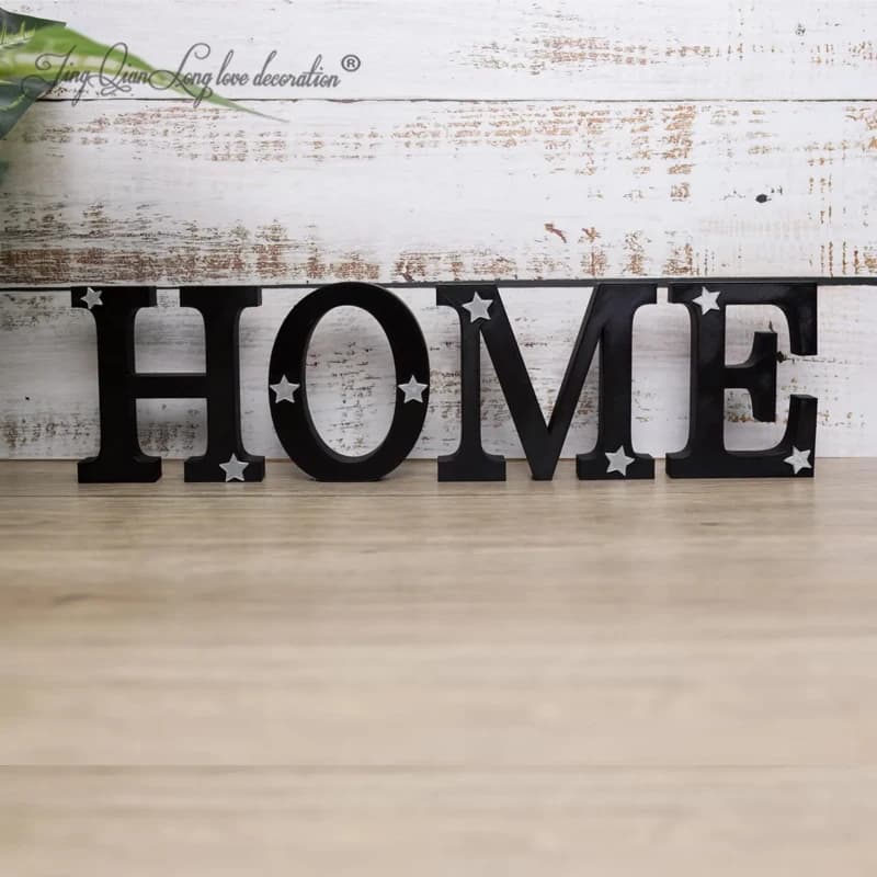 Custom HOME Sign: Freestanding Decorative Letters, Ornament for Shelf, Home Decor