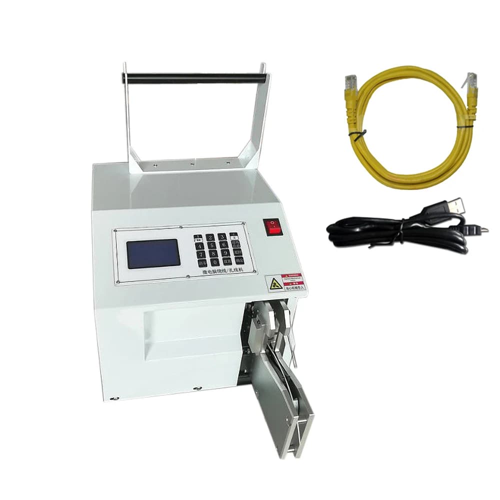 Hot Selling Automatic Sheathed Wire Coiling Tying Tie Winding Machine USB Data Cable Binding Tool