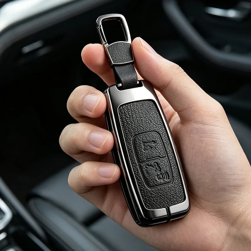 Metal Leather Motorcycle Key Case Cover Shell For Honda ADV 150 PCX 125 160 2022 2021 Switch ADV Wrench 350 PCX160 VISION SH350
