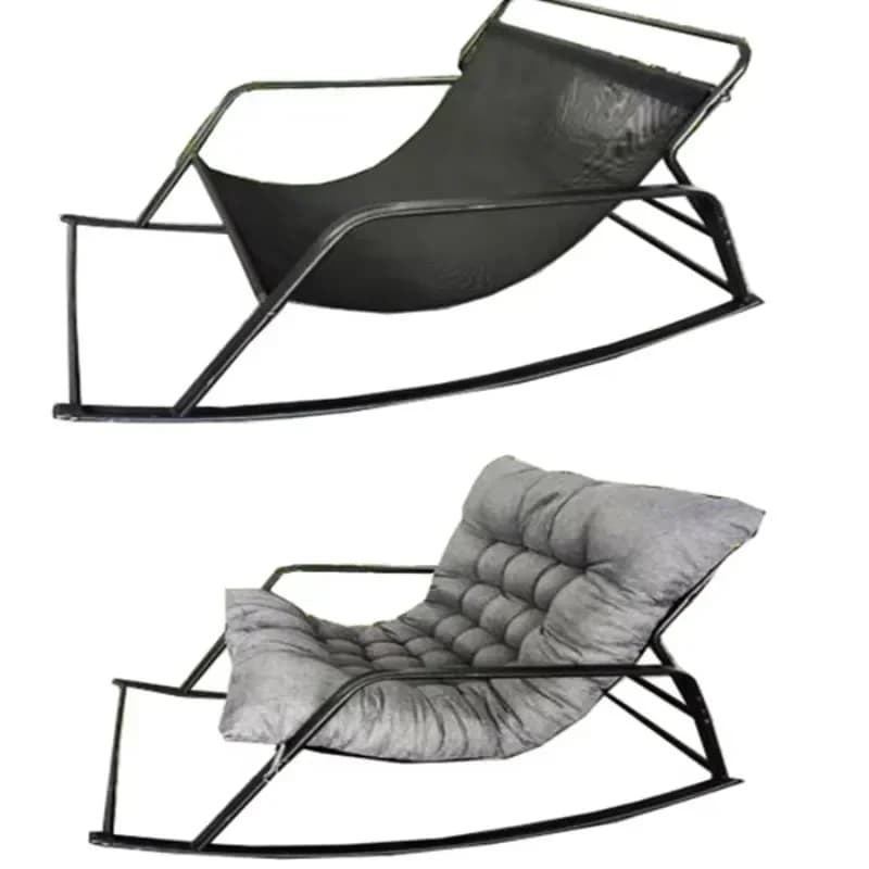 Comfortable bedroom rocking chair with armrests breathable living room outdoor garden relaxing lounge chair