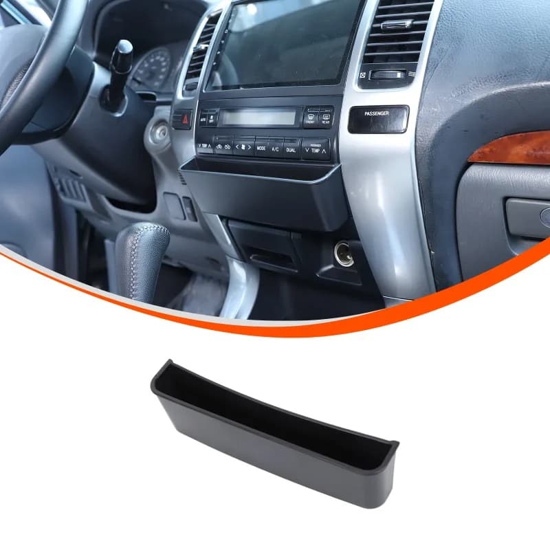 ABS  For Toyota Prado 2003-2009  Center Control Storage Box Air Conditioning Vent Organizer  Car Accessories