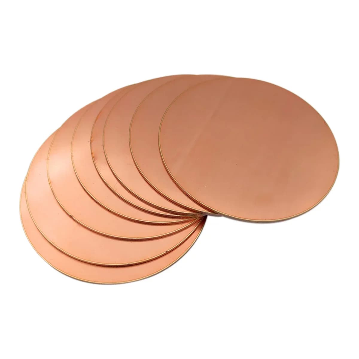 5pcs T2 Copper Disc Diameter 30mm 31mm 32mm 33mm 34mm 35mm~50mmPure Copper Round Plate Circular Sheet Thickness 0.1mm - 5mm