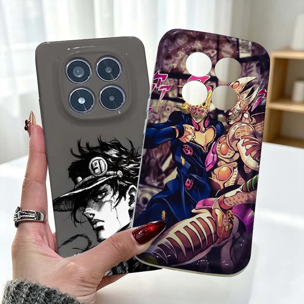 Art JoJo's Bizarre Adventure Phone Case For Xiaomi Redmi Note 15 14 13 12 11 10 Pro Plus Feilini Hard Case Wave Oil Soft Case