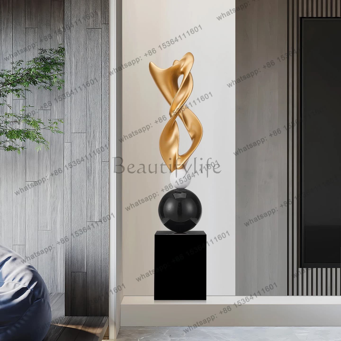 Italian entrance entrance decorative art abstract sculpture living room TV cabinet