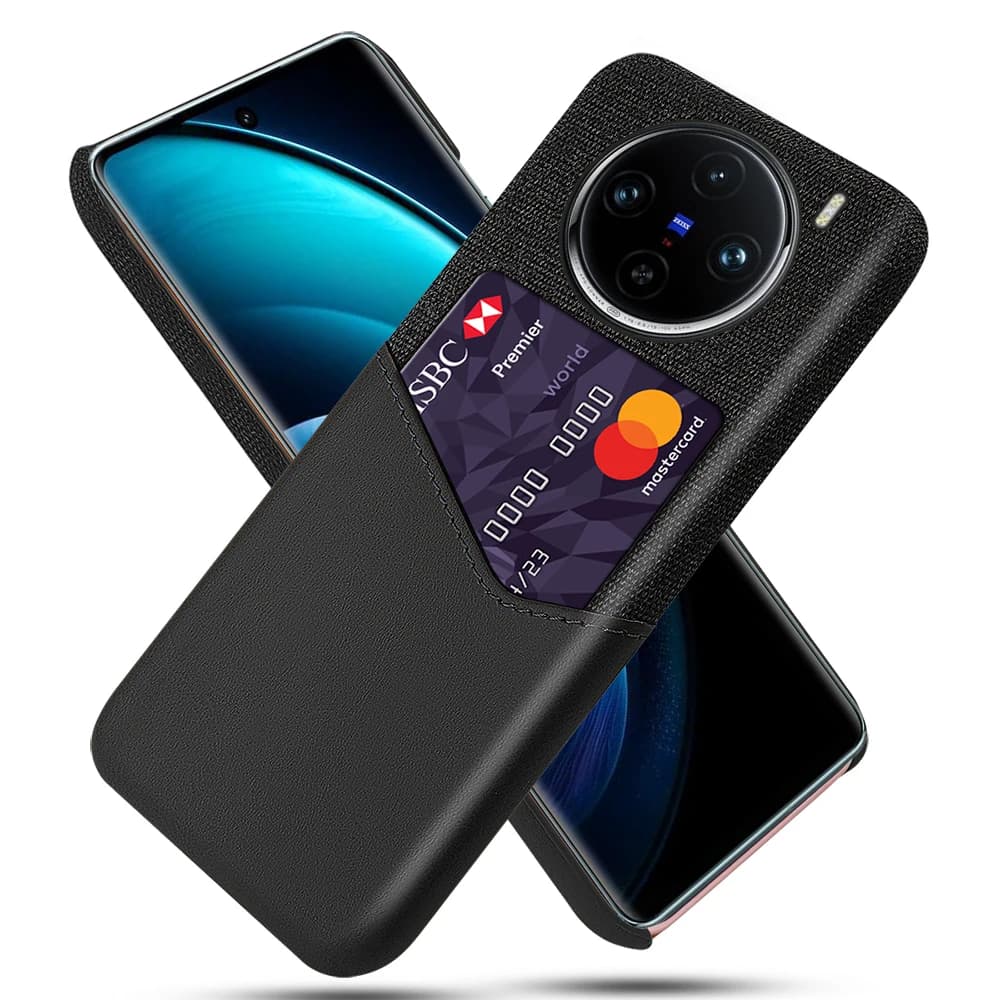 Business Case For Vivo X100 Pro Funda Febric Card Holder Cover For VIVO X100 Pro 5G 6.78" V2324A Phone Case Capa Coque