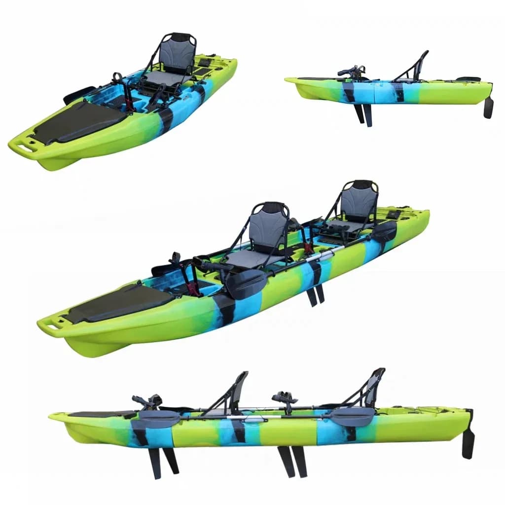 Pedal boat can be split and spliced single double portable