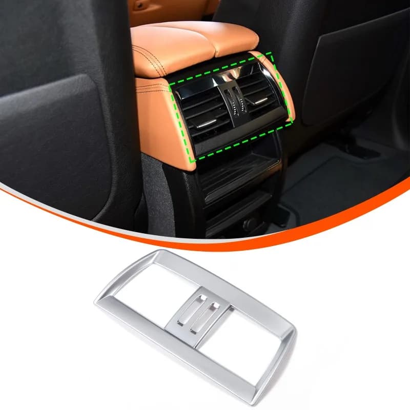 ABS Center Console Armrest Rear Air Conditioning Vent Frame Trim Cover For 2014-2018 BMW X5/X6 F15 F16  Car Interior Accessories