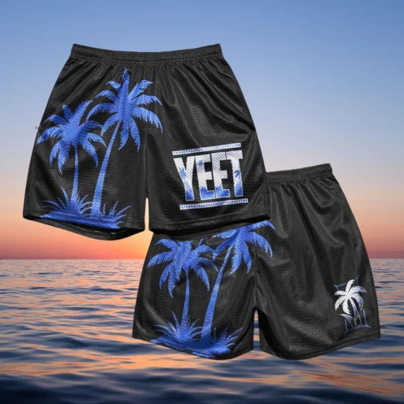 Jey Uso Yeet Retro Shorts Men Women Kids Shorts With Drawstring Pocket Breathable Quick Dry Elastic Training Casual Beach Shorts