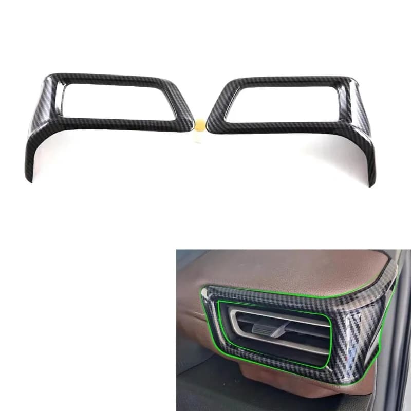 For Toyota Innova  2023 2024 Carbon Car Front Side Air Condition Vent Outlet Cover Trim Accessories