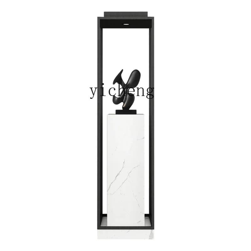 L8-12 Marble Base Large Ornament Hallway Display Cabinet Floor Decoration