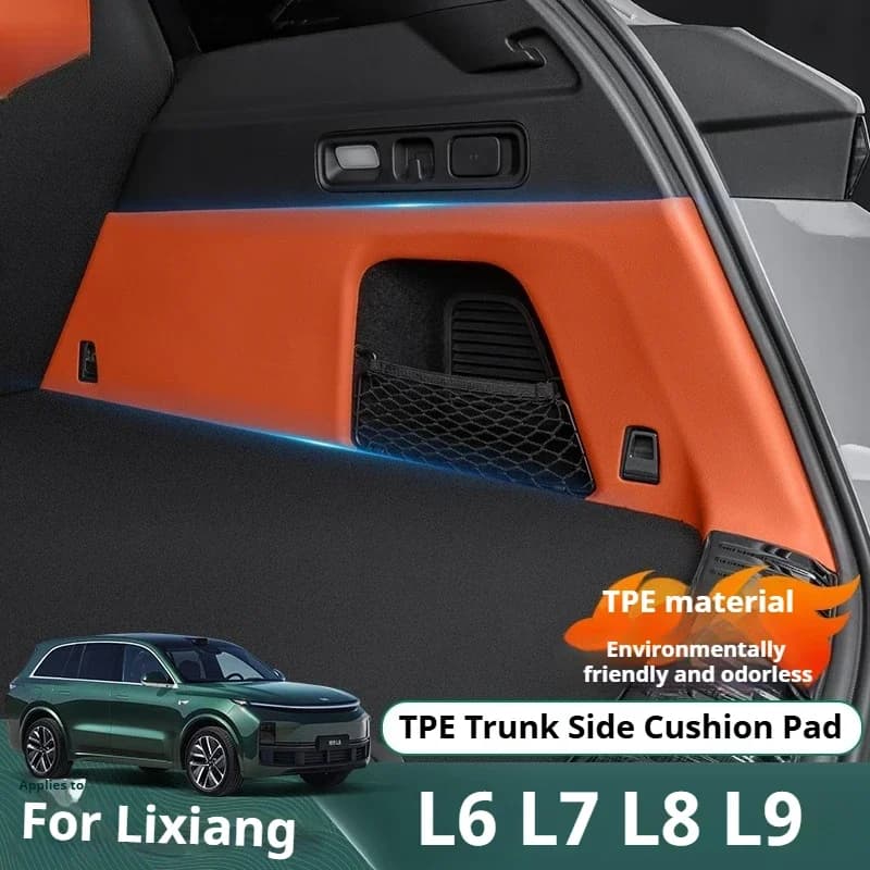 For Li Lixiang L6 L7 L8 L9 Trunk Side Protective Pad TPE Wear Resistant Waterproof Trunk Side Cover Scratch-Resistant Mats