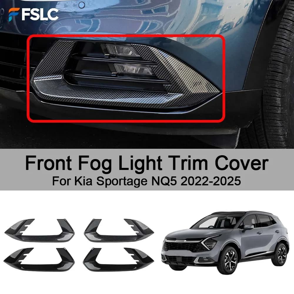 Car Decoration Front Fog Light Trim Cover For Kia Sportage NQ5 2022-2025 Cars Accessories Styling Upgrade Modify A Car