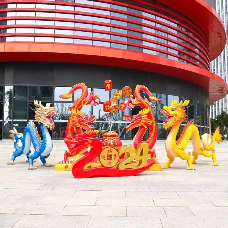 Outdoor shopping mall sales department landscape mascot decoration
