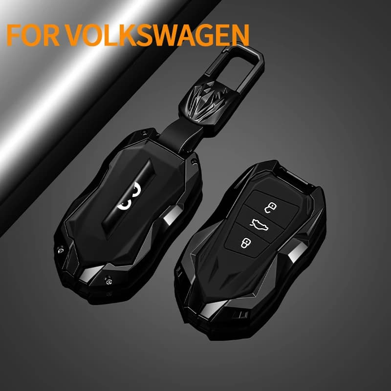 Zinc alloy Car Key Case Protector For VW Volkswagen Magotan Passat B6 B7 B8 Golf 7 MK7 Tiguan MK2 CC Arteon Car Key Accessories