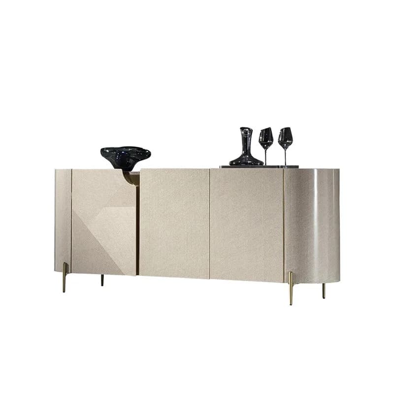 YJQ Modern Italian Light Luxury Entryway Cabinet Against the Wall Living Room Minimalist Storage Sideboard Glossy Baking Paint