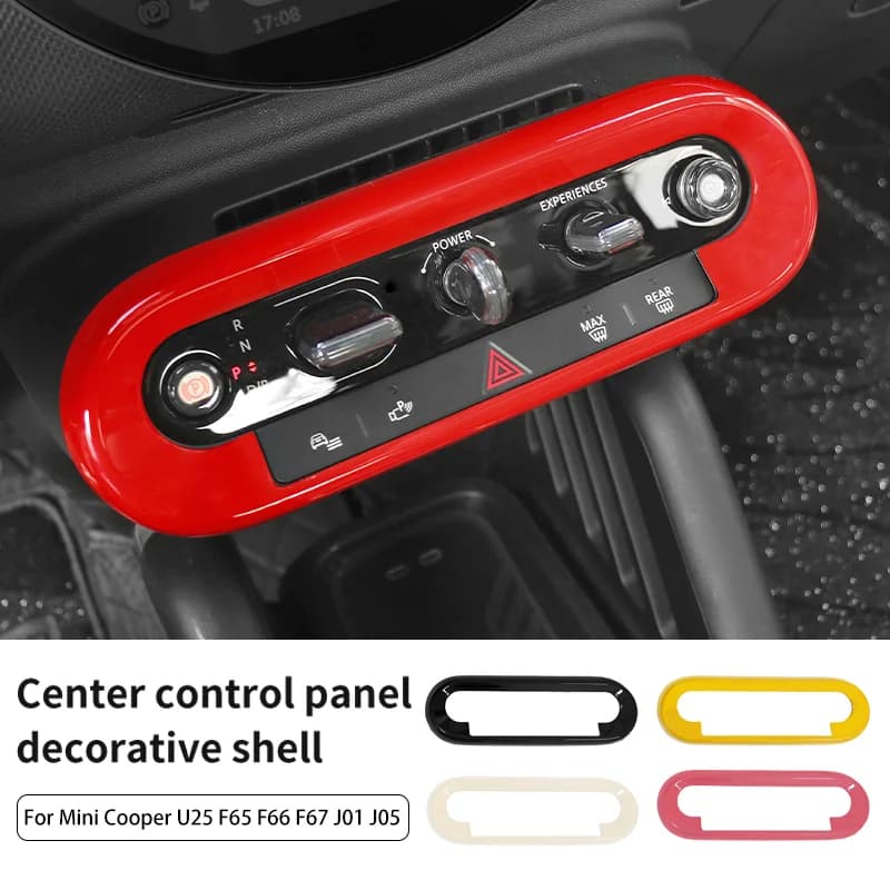 For Mini Cooper E/SE J01 EV J05 U25 F65 F66 F67 Countryman 2024 2025 Car Central Control Button Frame Cover Sticker Accessories