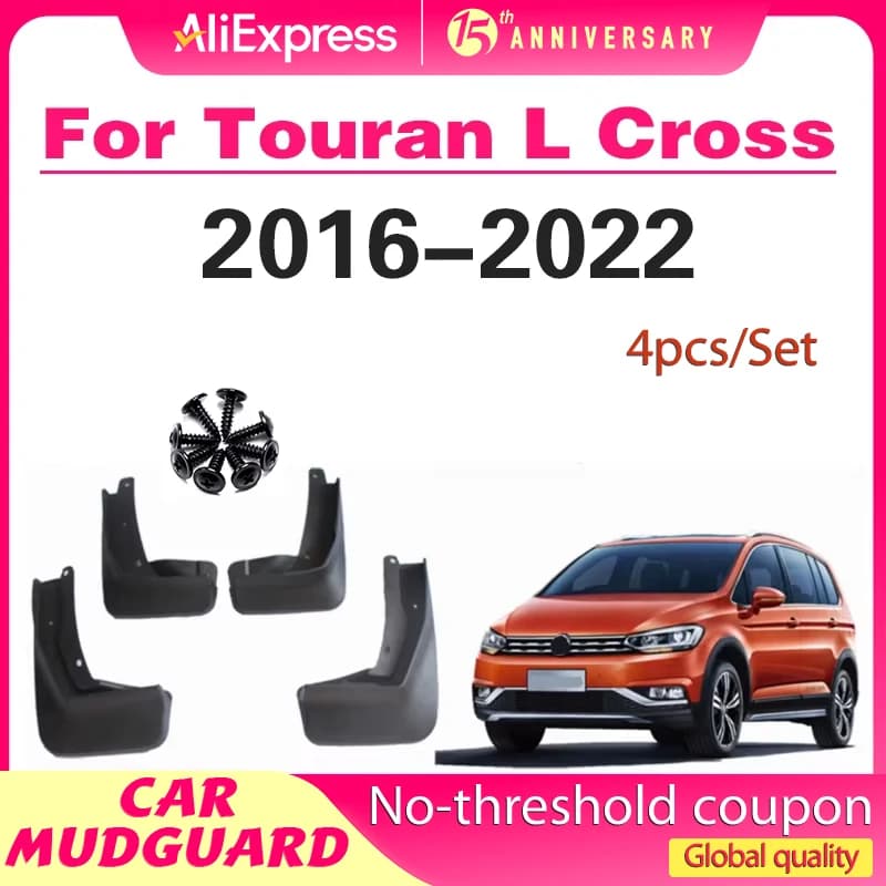 For Volkswagen ALL NEW Touran L Cross 2016-2022 Fender Mudguard Mud Flaps Guard Splash Flap Mudguards Car Accessories