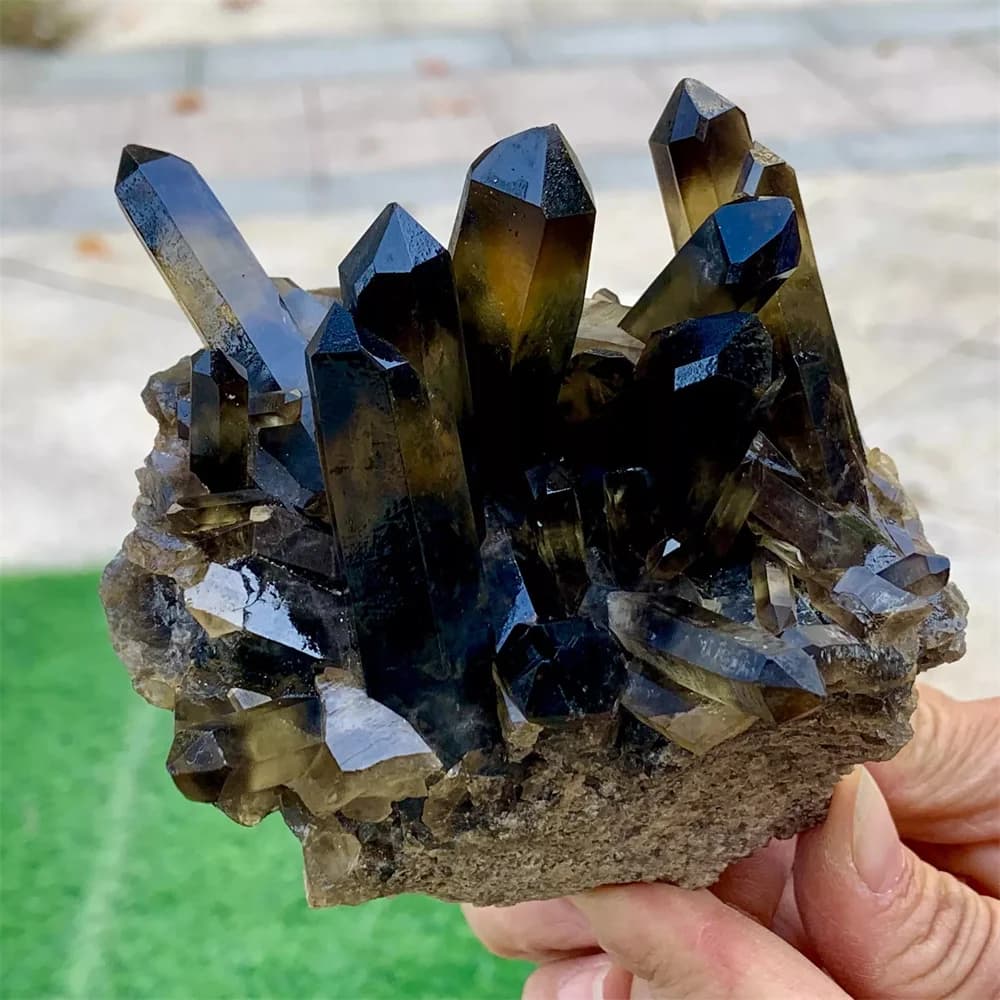 Natural Transparent Topaz Somkey Quartz Cluster Chakra Spiritual Sample